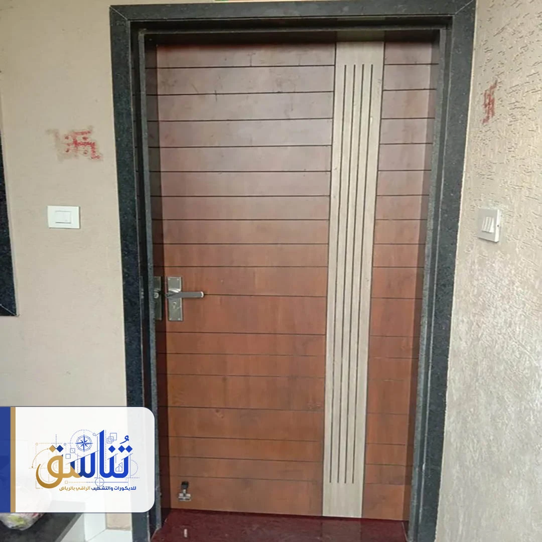 تغليف ابواب بديل الخشب