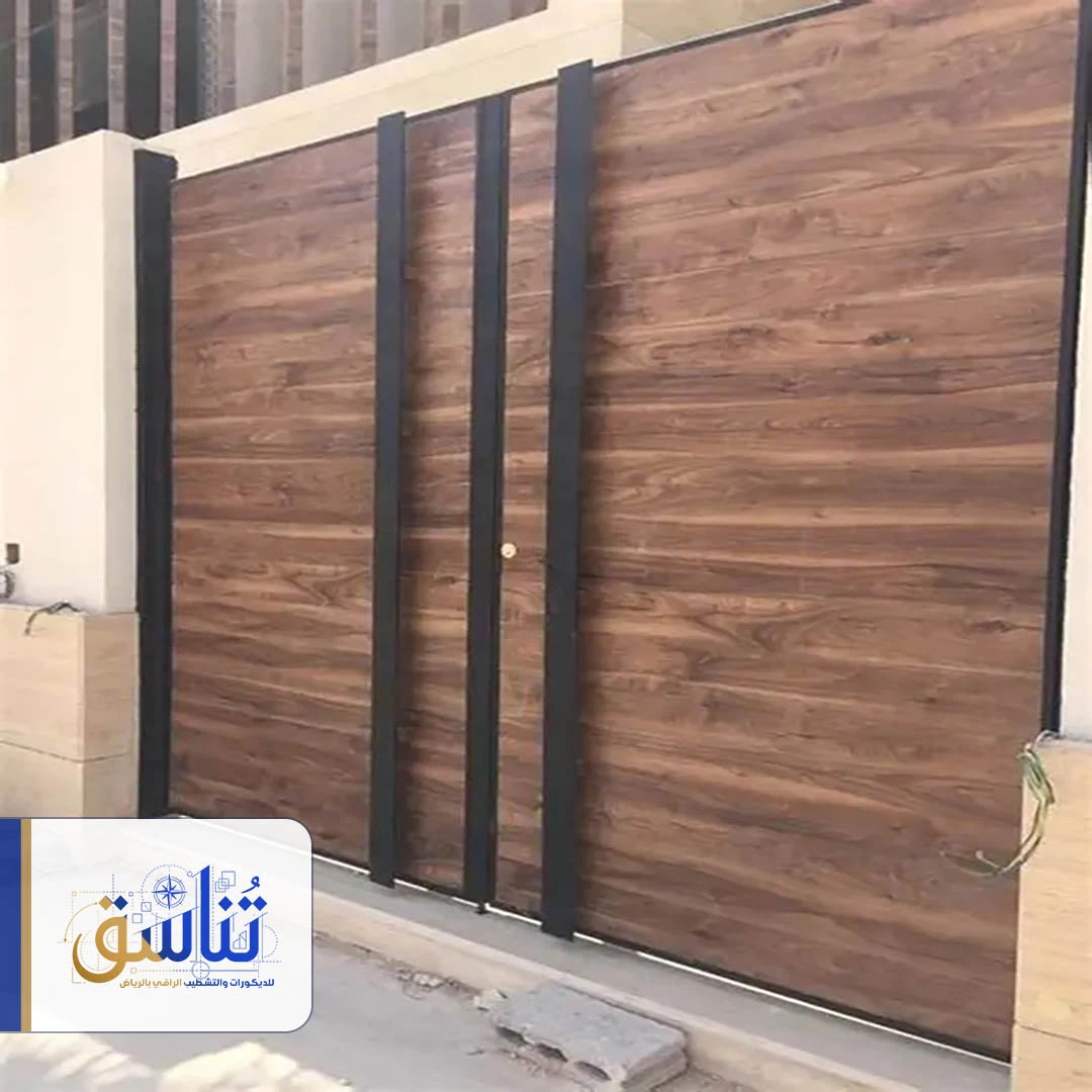 تجليد ابواب بديل خشب