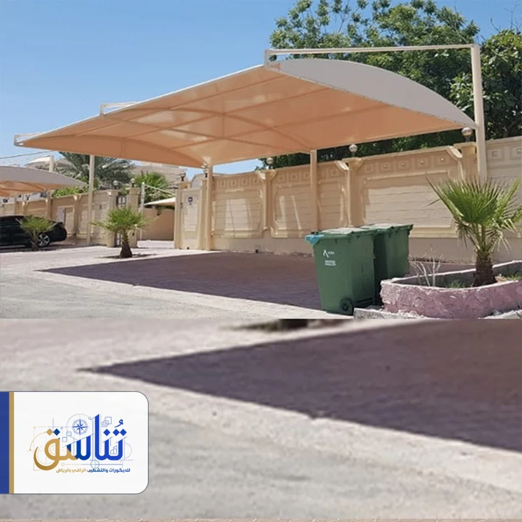 مظلات خارجية للسيارات حي النرجس