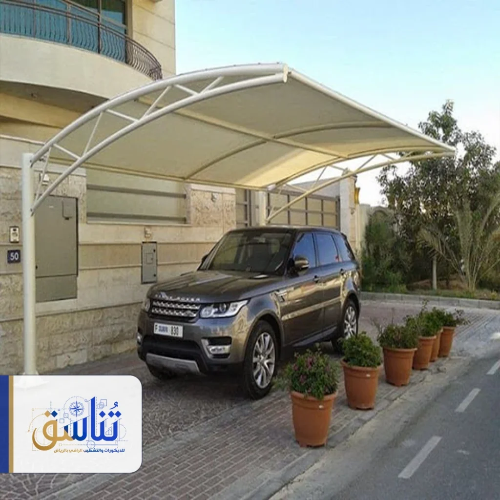 مظلات سيارات معلقة حي الملقا بالرياض