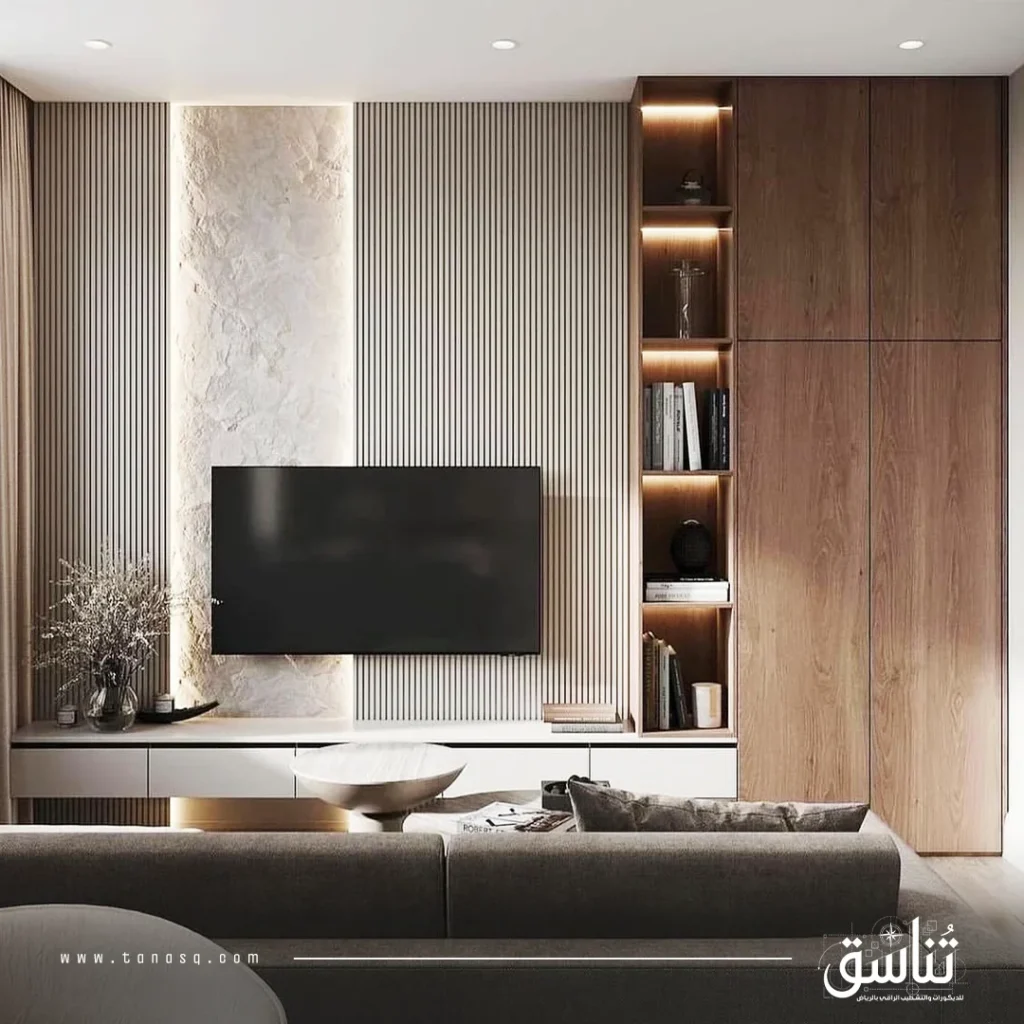 تركيب مكتبة تلفزيون شمال الرياض