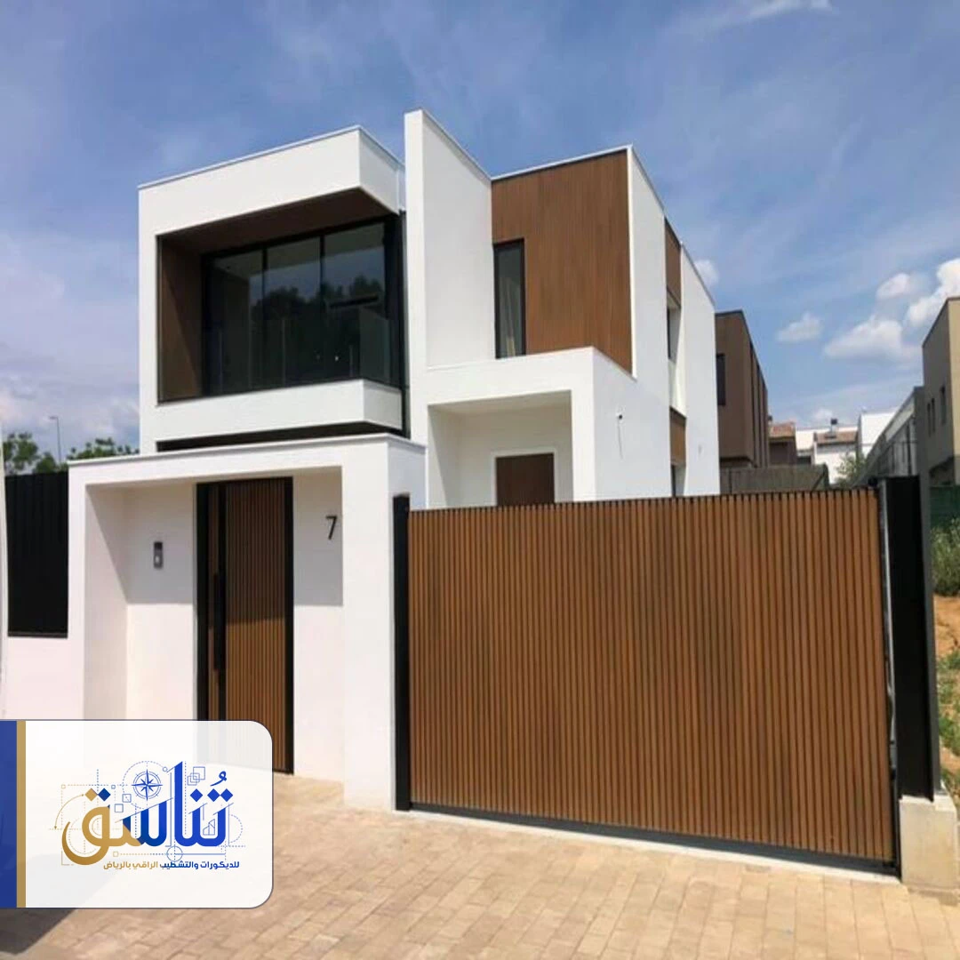 تكسيات خشبية خارجية الرياض