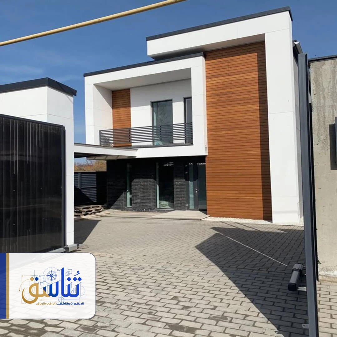 تكسيات خشبية خارجية الرياض