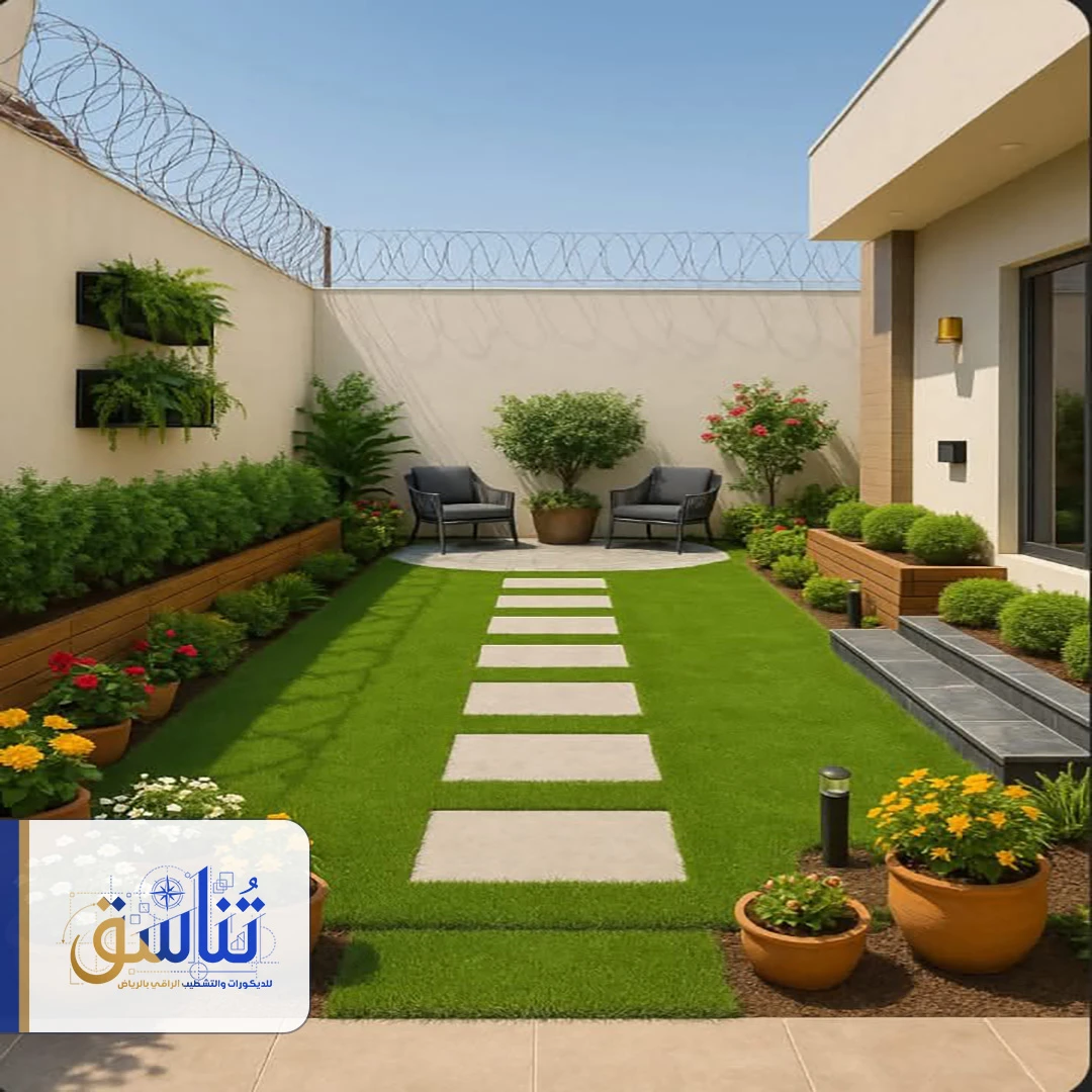 تنسيق حديقة الحوش الرياض