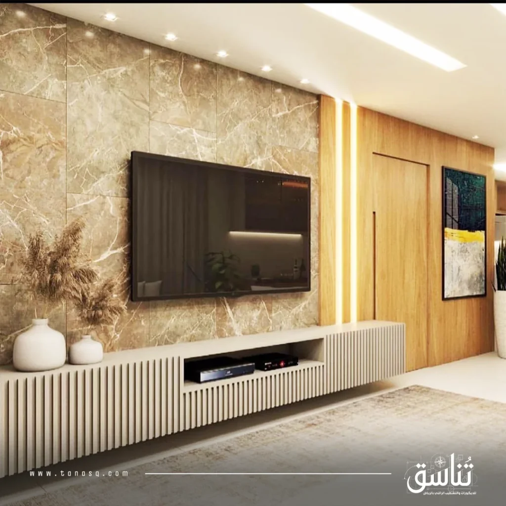 ديكور شاشات بديل الخشب