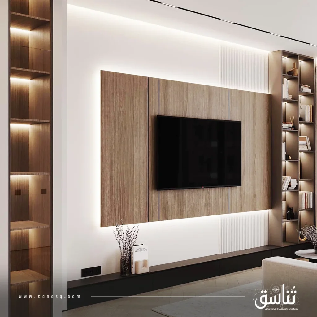 ديكورات رفوف للشاشات